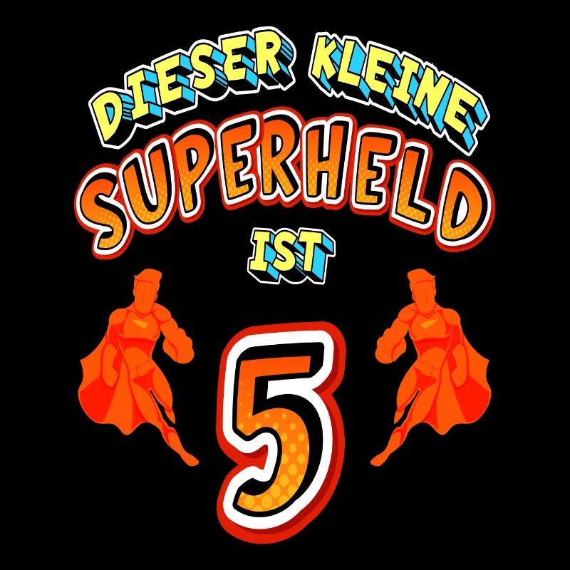 Superhelden 5. Geburtstag Jungs Geschenk