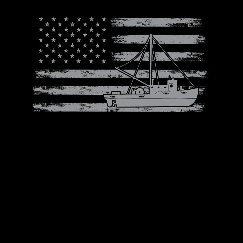 Fishing Cutter Drapeau des États-Unis