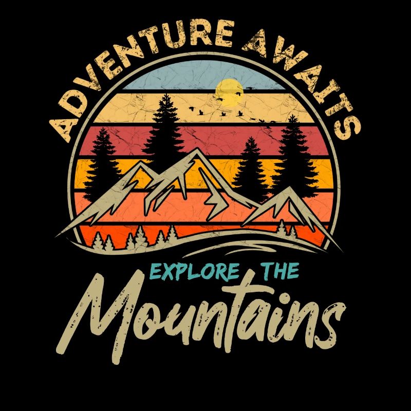 Abenteuer erwartet - Explore The Mountains - Retro
