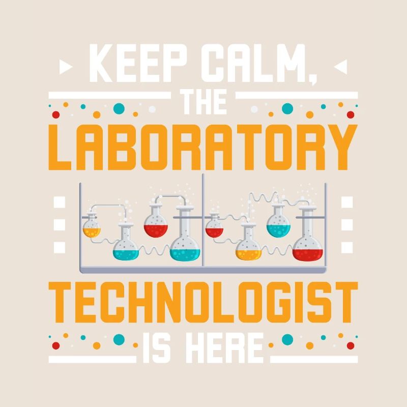Keep calm the laboratory technologist is here