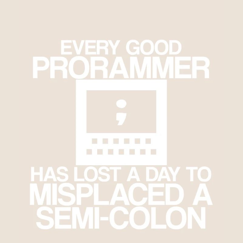 Every programmer has lost a day to a semi-colon 2