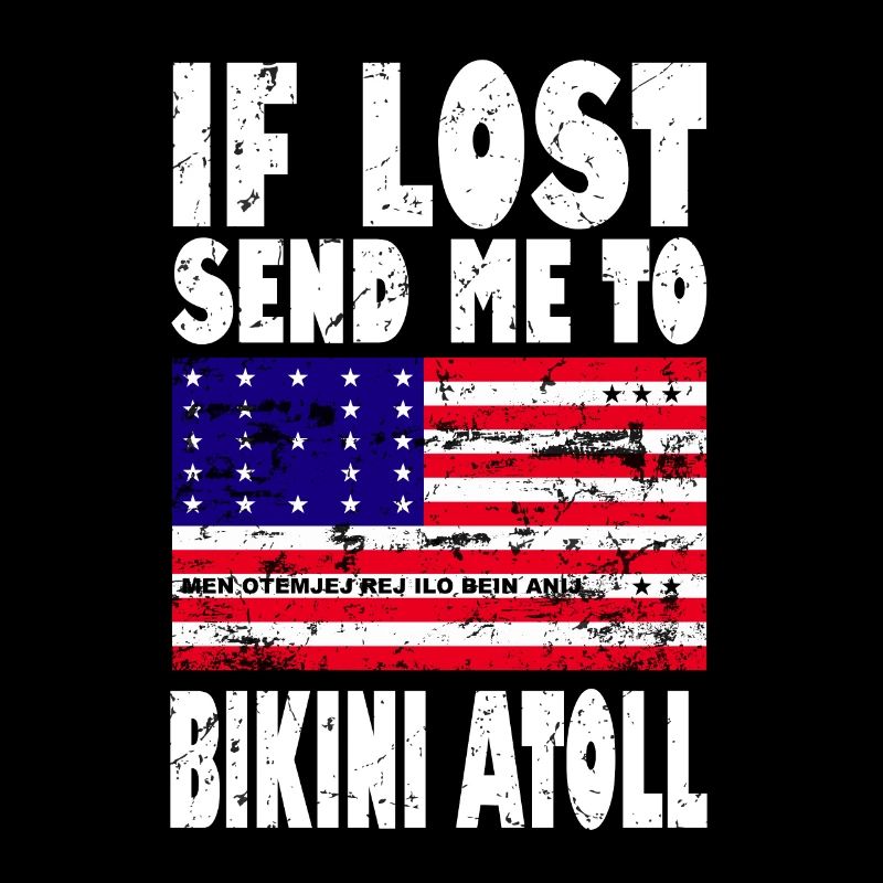 Bikini Atoll Flagge Spruch