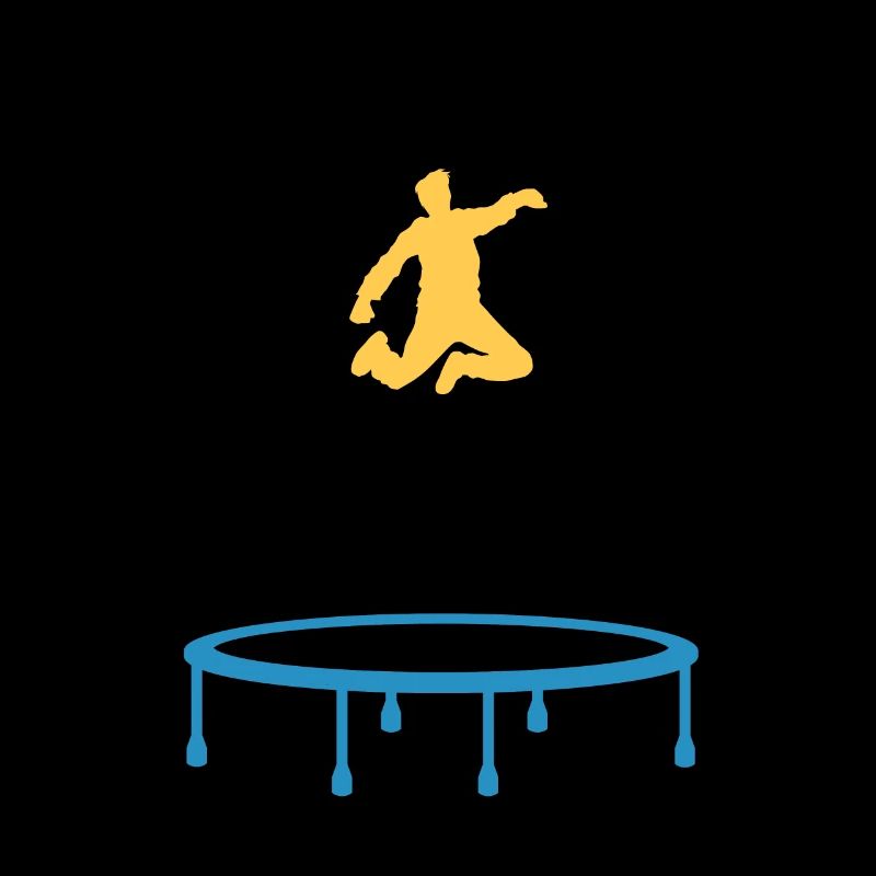 Ironic Quote Life With Jumping Trampoline