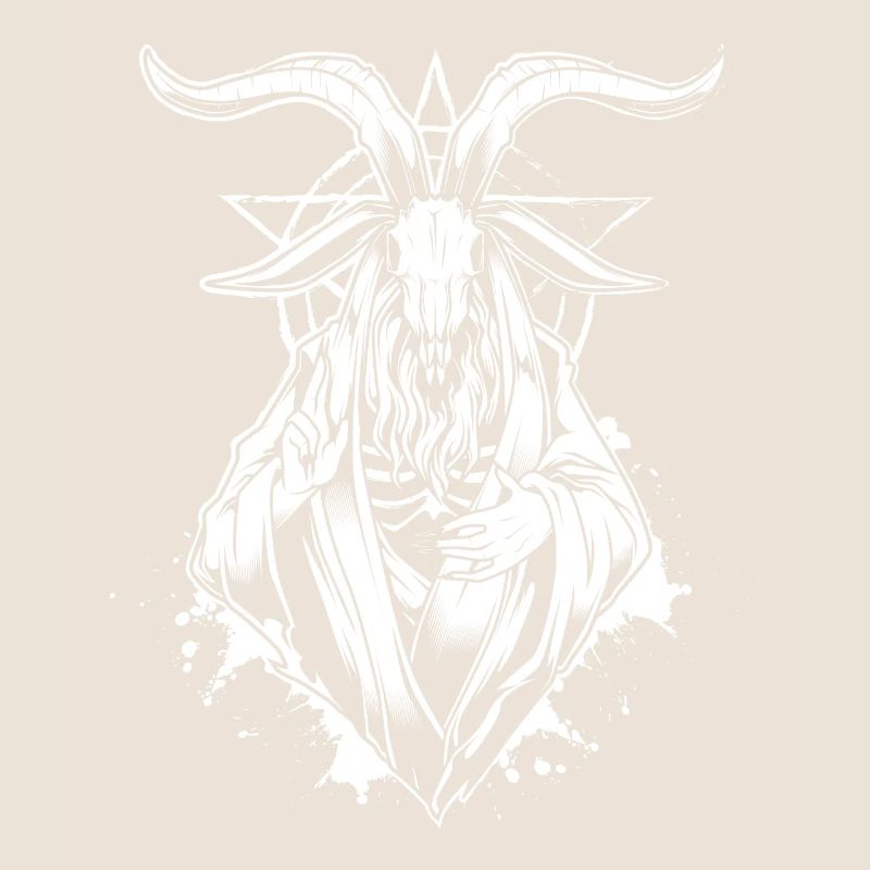 Baphomet Skelett - Gothic Okkulte Baphomet