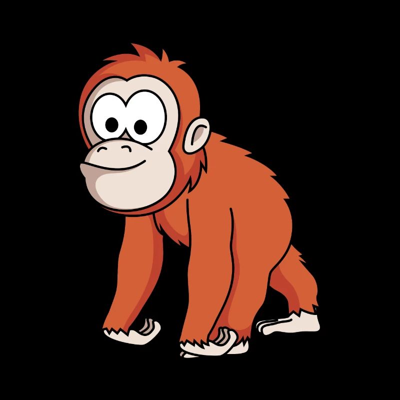 Orangutan monkey comic