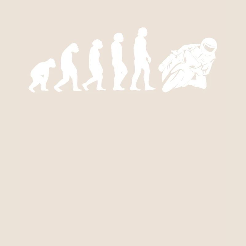 Motorradfahrer Motorcycle Moped Evolution Motorrad