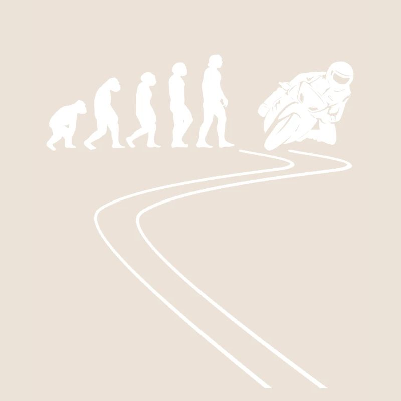 Motorradfahrer Motorcycle Moped Evolution Motorrad