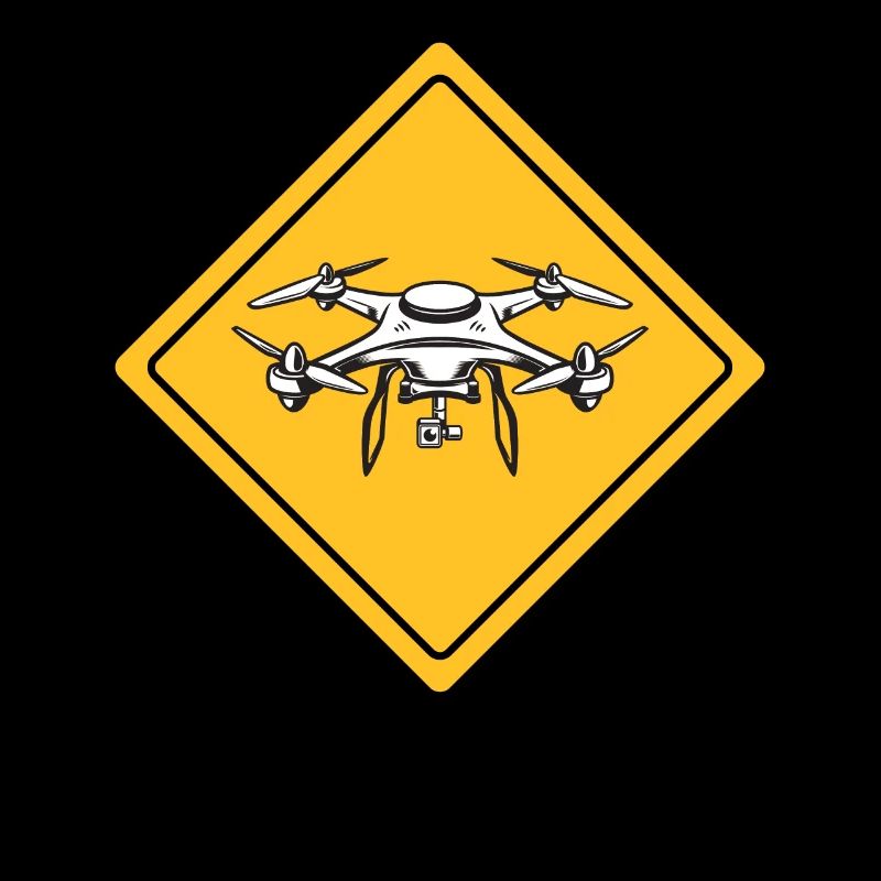 Drone avec panneau d’avertissement Drone flyer