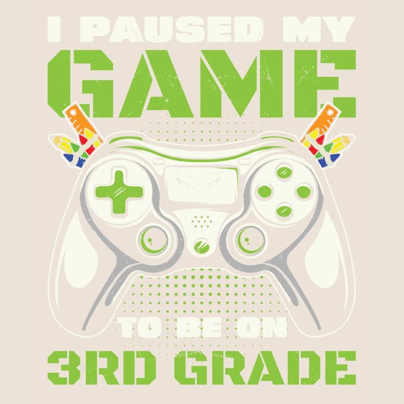 Third Grader Awesome Back to School Gamer Lover