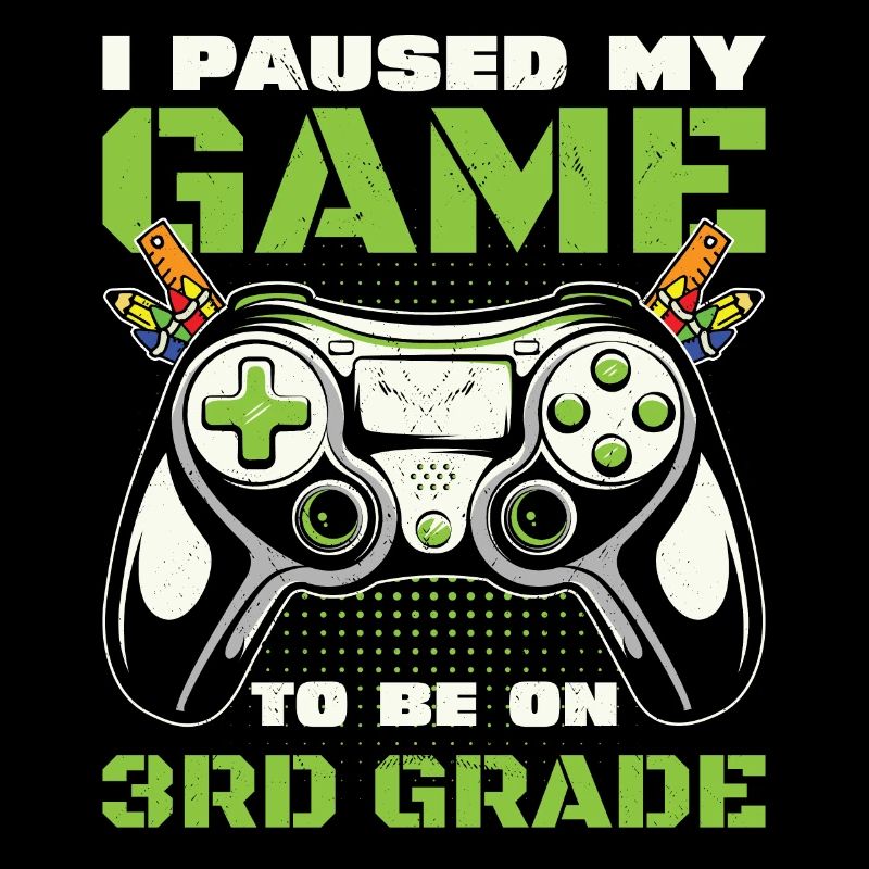 Third Grader Awesome Back to School Gamer Lover