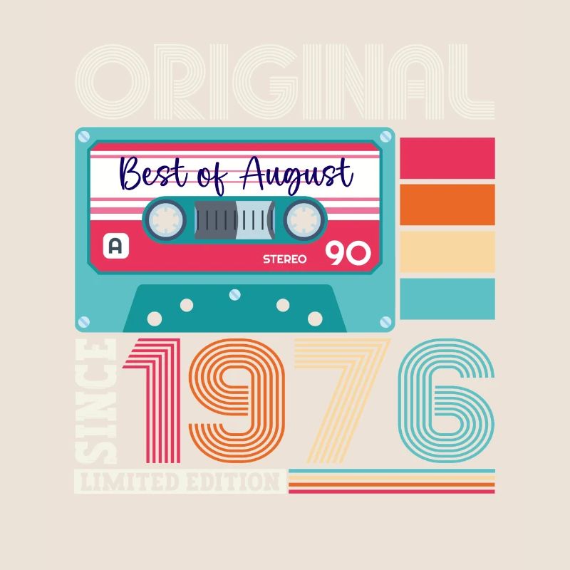 Original August 1976 46th Birthday Gift Retro