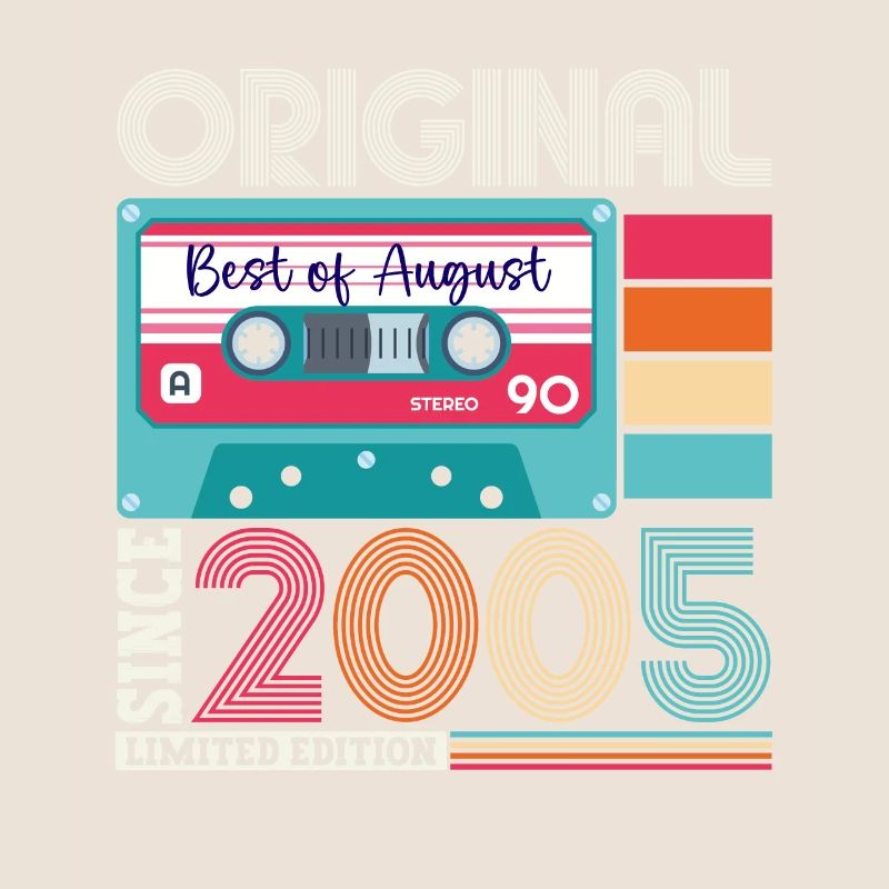 Original August 2005 17th Birthday Gift Retro