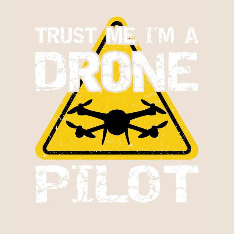 Drone avec panneau d’avertissement Drone flyer