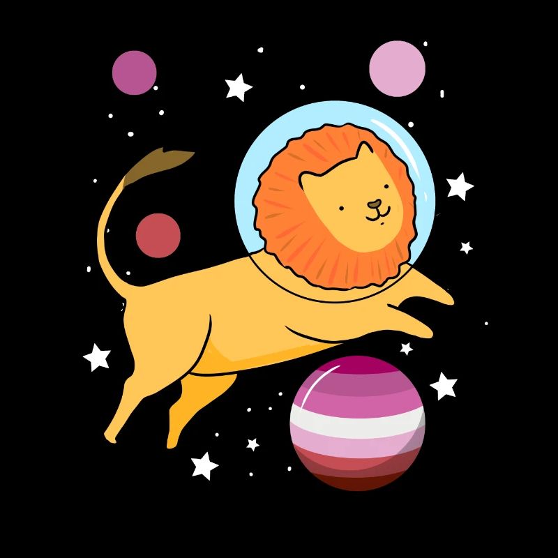 Lion Astronaute Gay Bear Pride