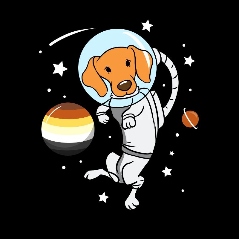Chien Astronaute Gay Bear Pride