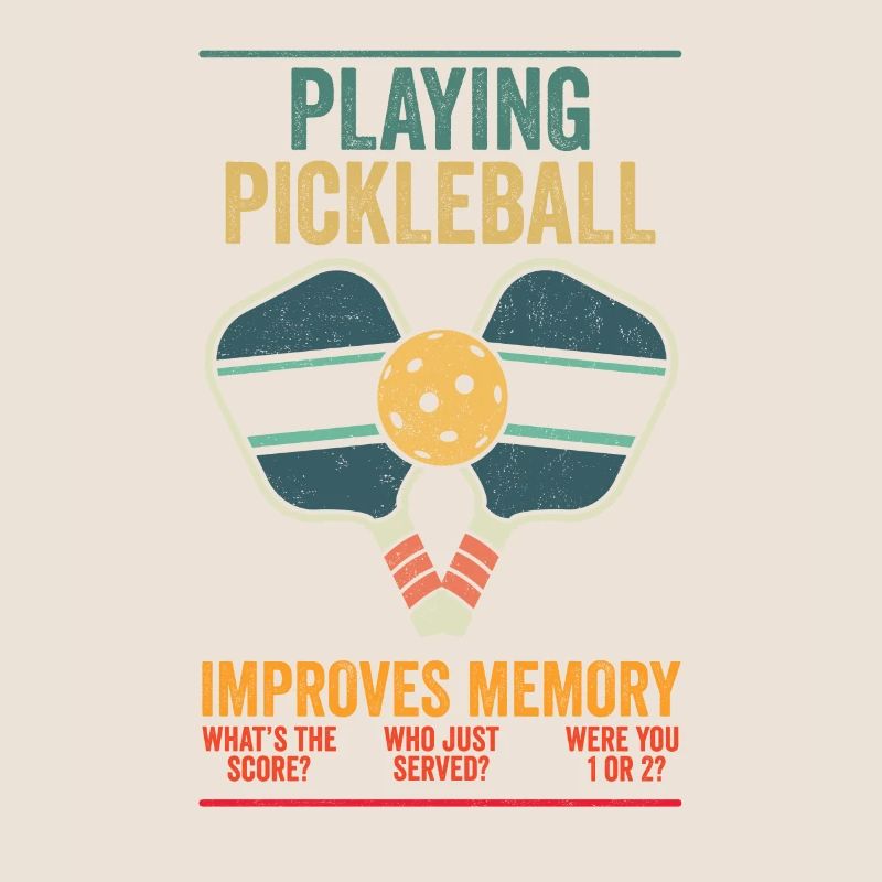 Playing Pickleball Improves Memory Paddle Player