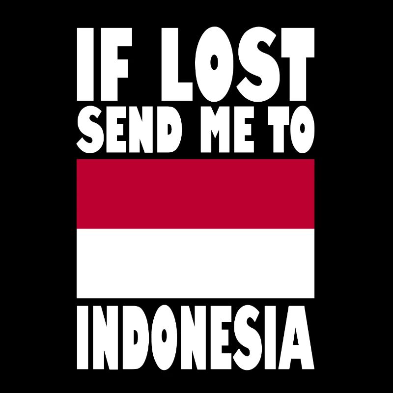 Indonesien Flagge Spruch