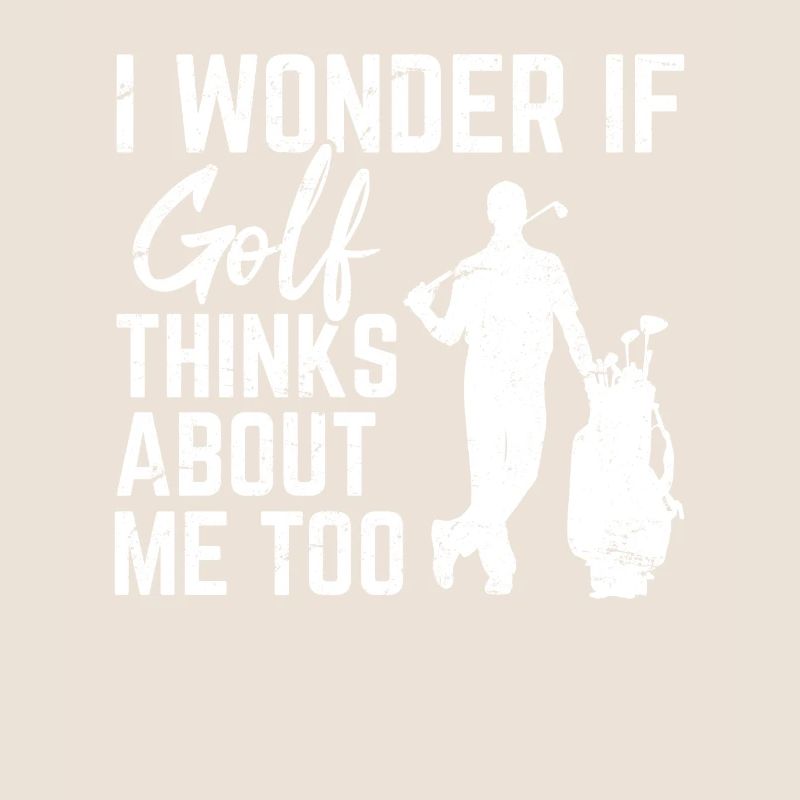 Je me demande si le golf pense à moi trop drôle de golf