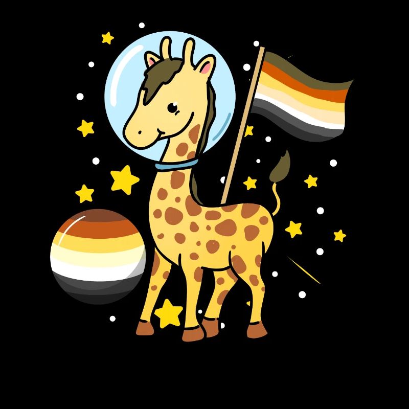 Girafe Astronaute Gay Bear Pride