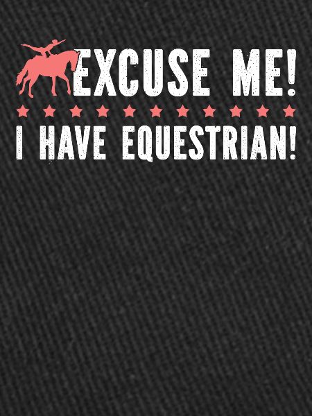 Excusez-moi j’ai équestre