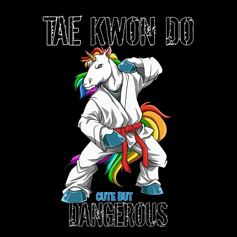 Niedliches Taekwon-do Einhorn - Lustiges TKD