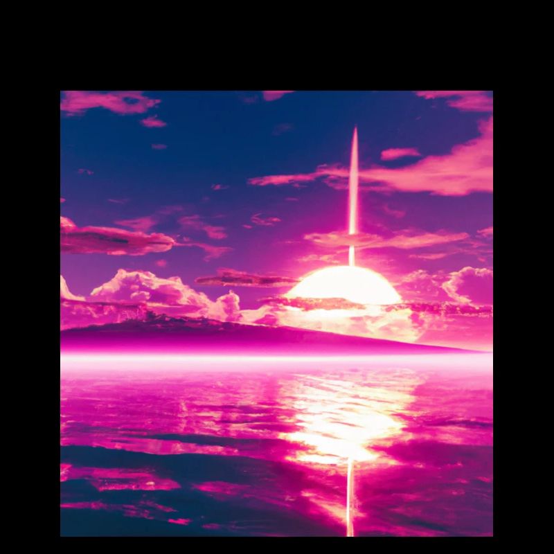 Coucher de soleil violet