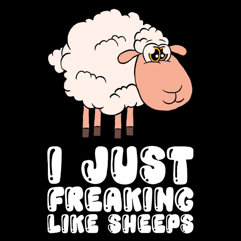I like sheep Just damn happy