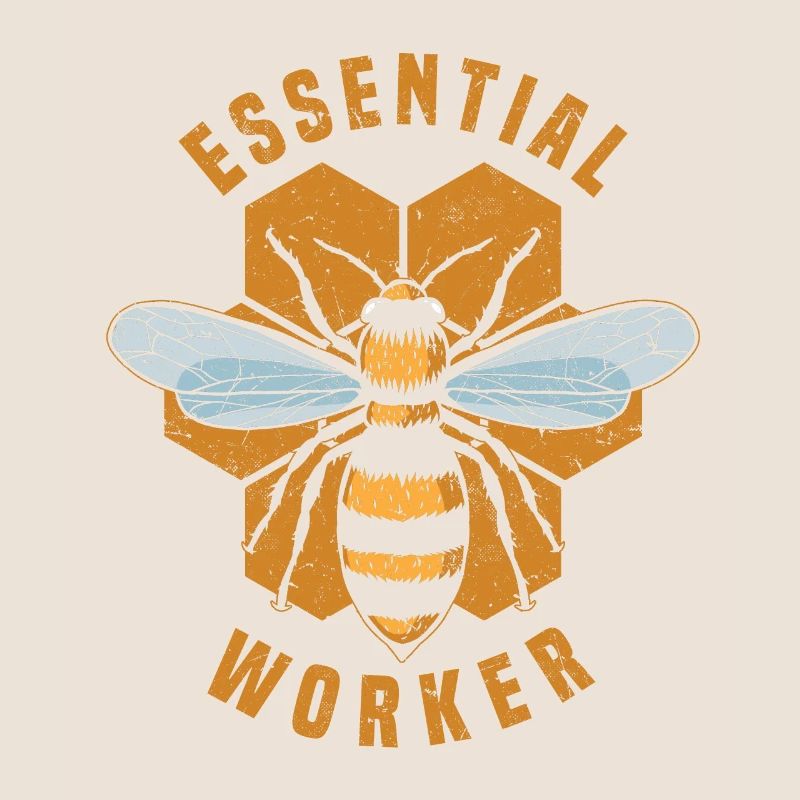 Honeybee Beekeeper Essential Worker Honeybee Beekeeper