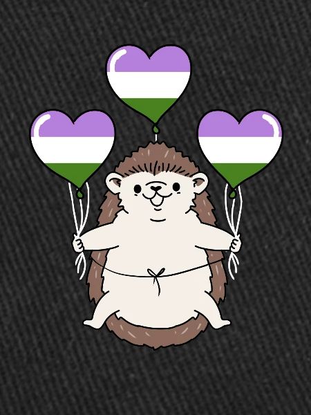Hedgehog Balloon Genderqueer Pride