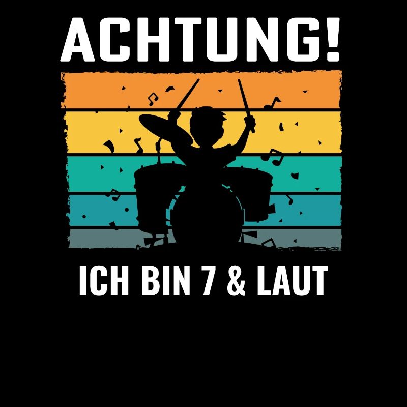 Drummer Schlagzeug Schlagzeuger 7. Geburtstag