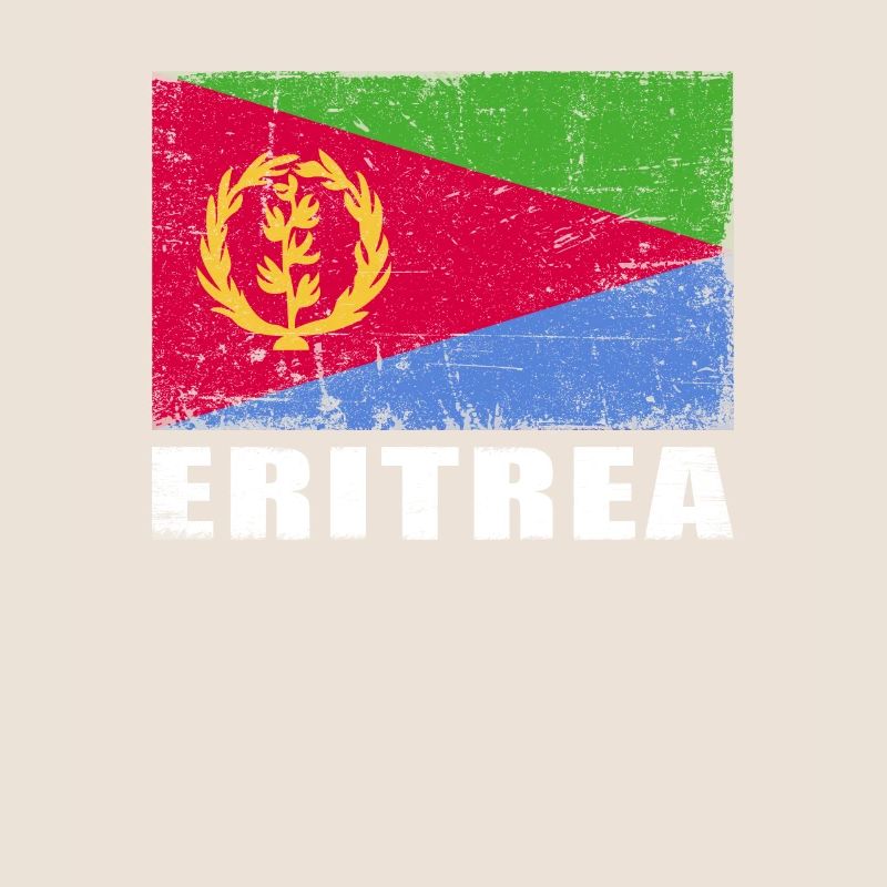 Drapeau de l’Érythrée Grunge Drapeau de l’Érythrée