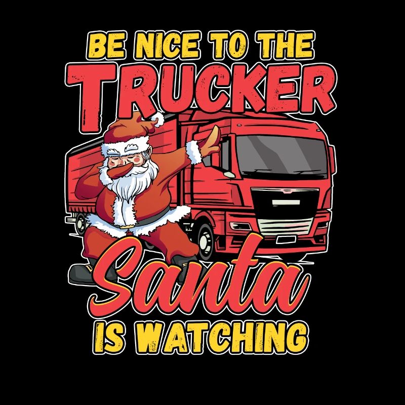Conception de Noël de Noël pour un chauffeur de camion
