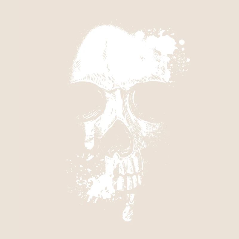 Schädel Kopf und Schal Gothic Knochen Ästhetische