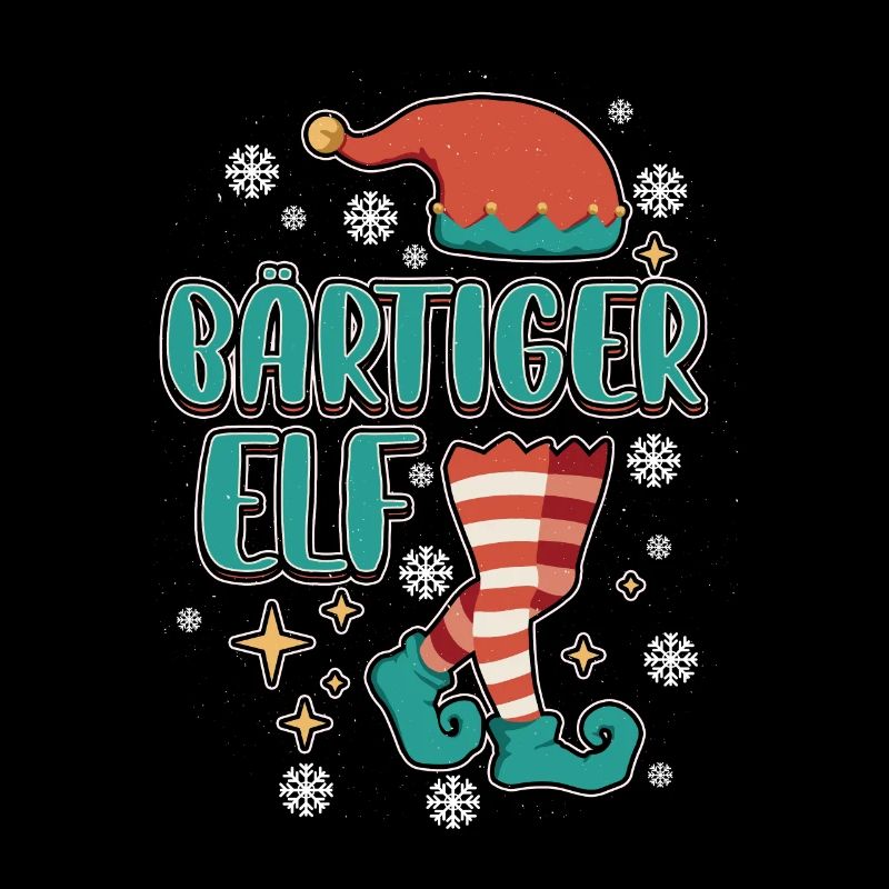Weihnachts Elf Partnerlook Design Xmas Elfen