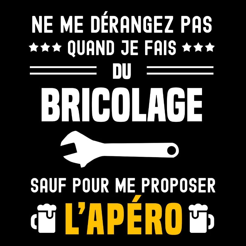 bricolage clé molette ne dérangez pas sauf apéro