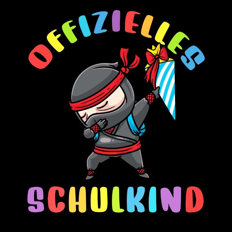 Schulkind Einschulung Ninja
