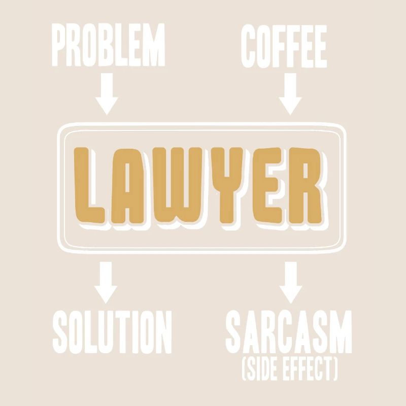 Funny Lawyer Designs Solution Sarcasm T-Shirt