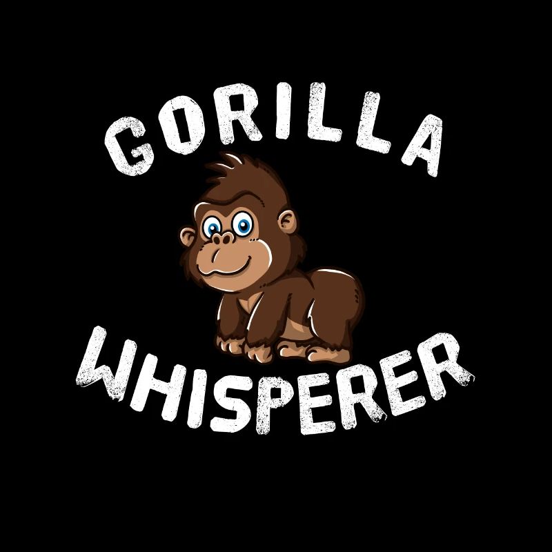 Funny Gorilla Lover Gorilla Whisperer Cute Monkey