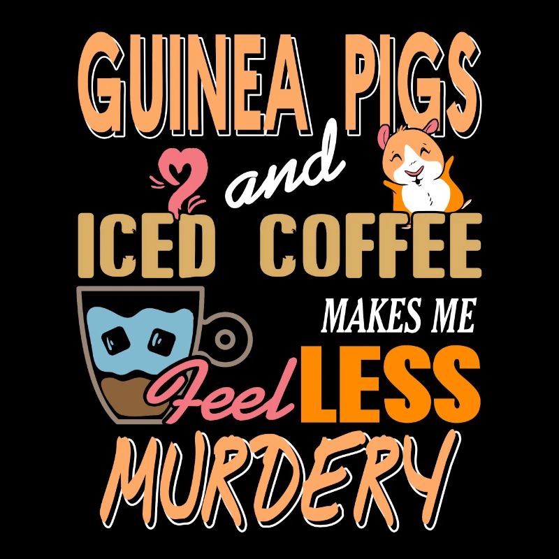 Cochons d’Inde et café glacé Super Drôle T-Shirt