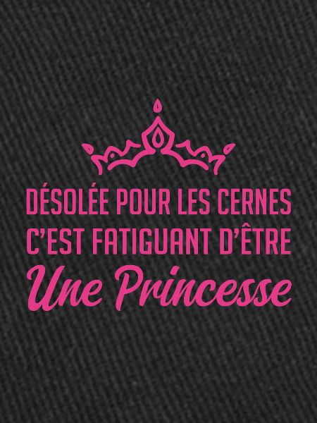 Désolée pour les cernes