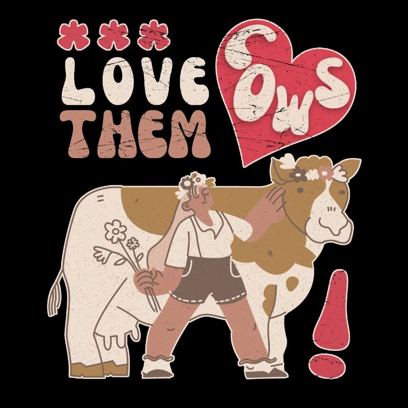 Kuh, Kühe, Love-Cows, lustiger Spruch