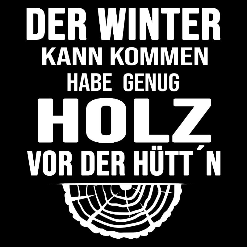 winter holz vor der hütte