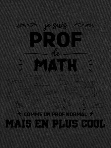 je suis prof de maths