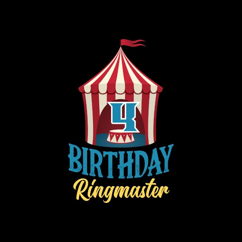 4th Birthday Circus Director Circus Lover