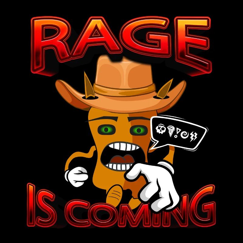 Rage is coming - süßes Comic Monster