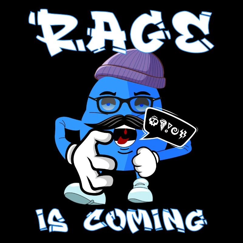 Rage is coming - süßes Comic Monster