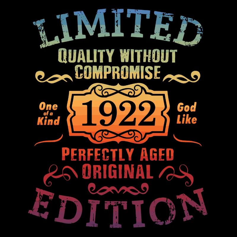 Geburtstag 1922 Limited Edition Geschenk Used Cool