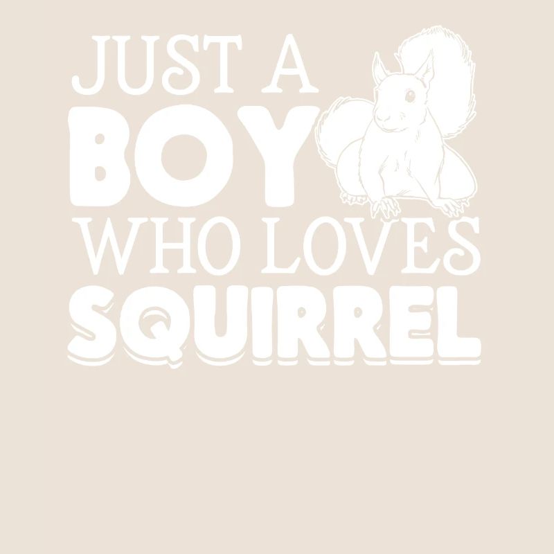 Nur ein Junge, der Eichhörnchenliebhaber liebt