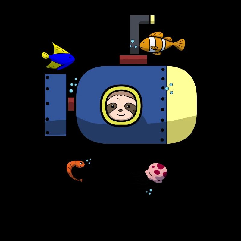 Scuba Diving Sloth Lazy Animal Diving I Gift