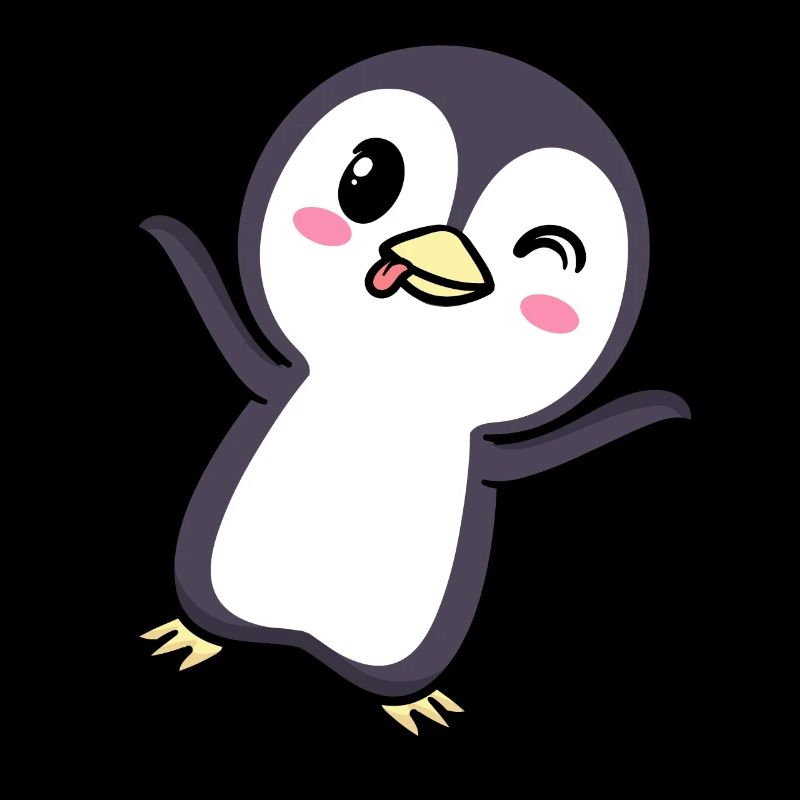 Pinguin Chibi Kawaii Emoticon